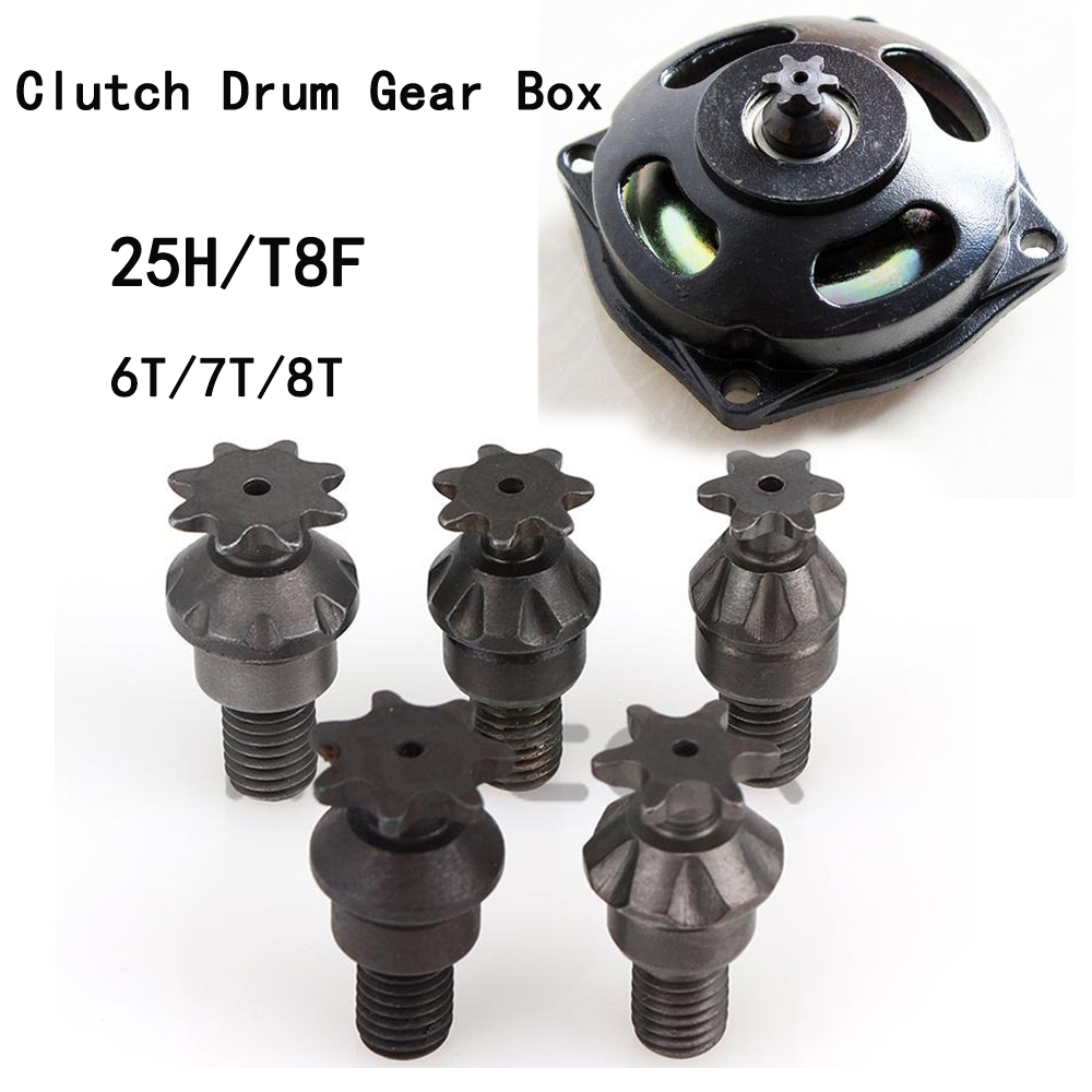 Sprocket Chain - 25H T8F 6/7/8 Denti Tamburo Frizione