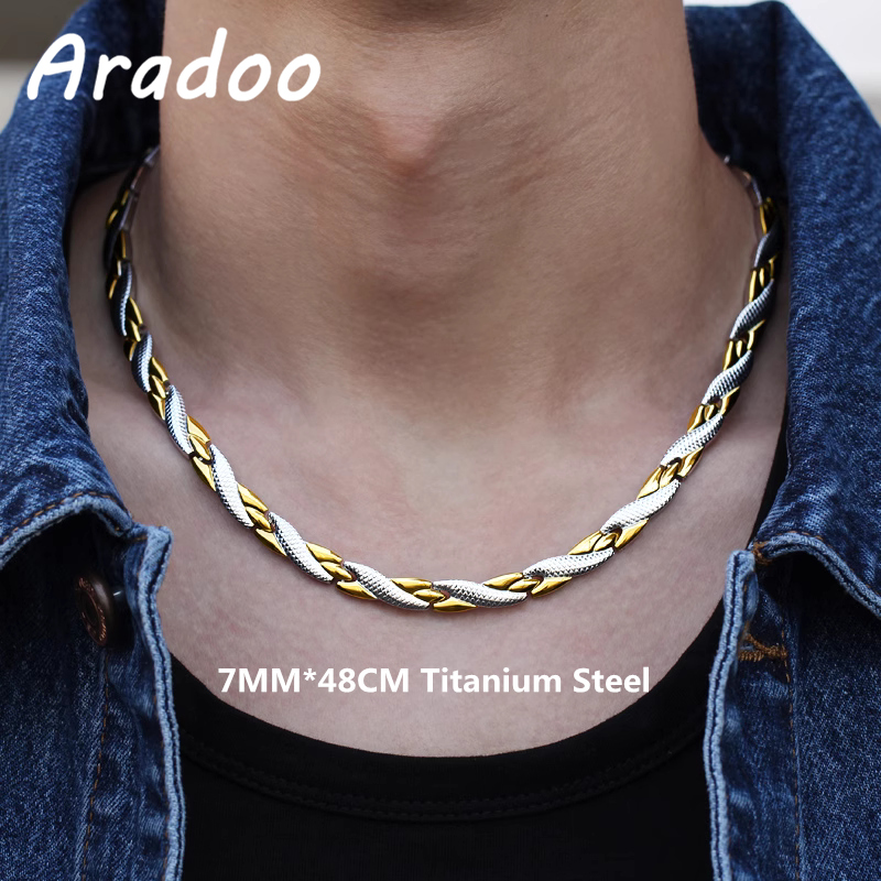 Ansi Chain - ARADOO Collana con motivo drago in