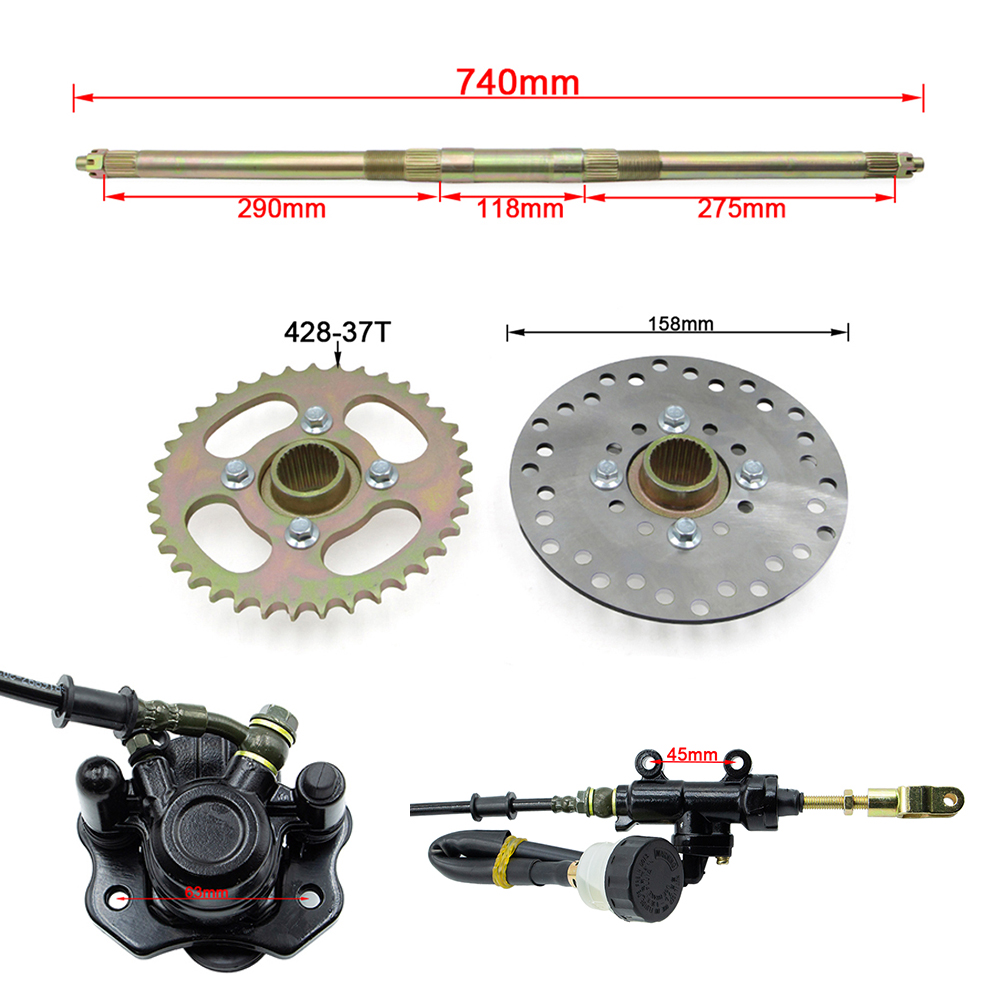Asse Posteriore Completo per G - 428 Chain recensione e prezzo