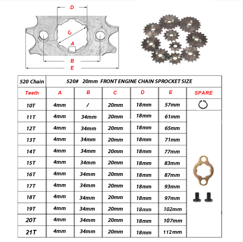 Pignoni catena motore anterior - Xcm Chain recensione e prezzo