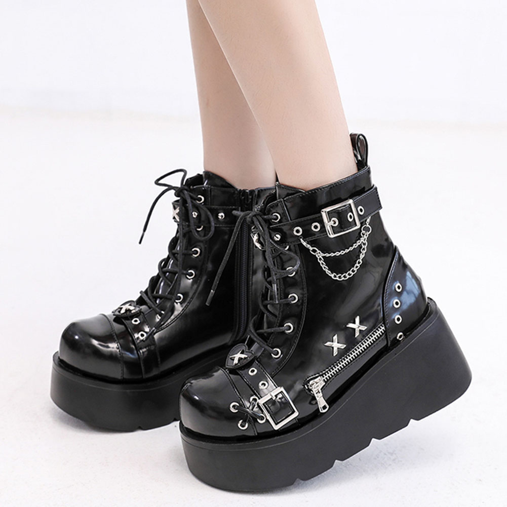 Nuovi Stivaletti Donna Goth co - Motorcycle Chain recensione e prezzo