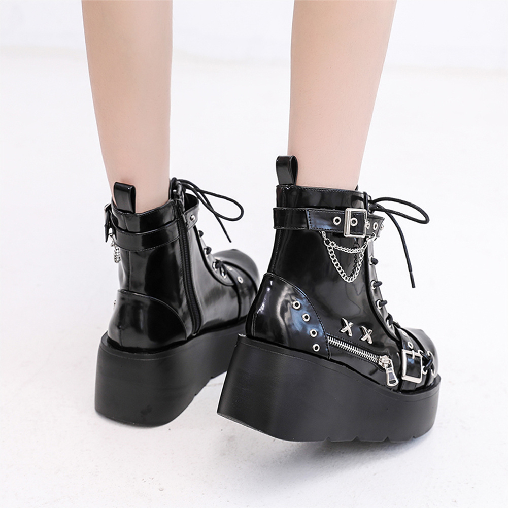 Nuovi Stivaletti Donna Goth co - Motorcycle Chain recensione e prezzo