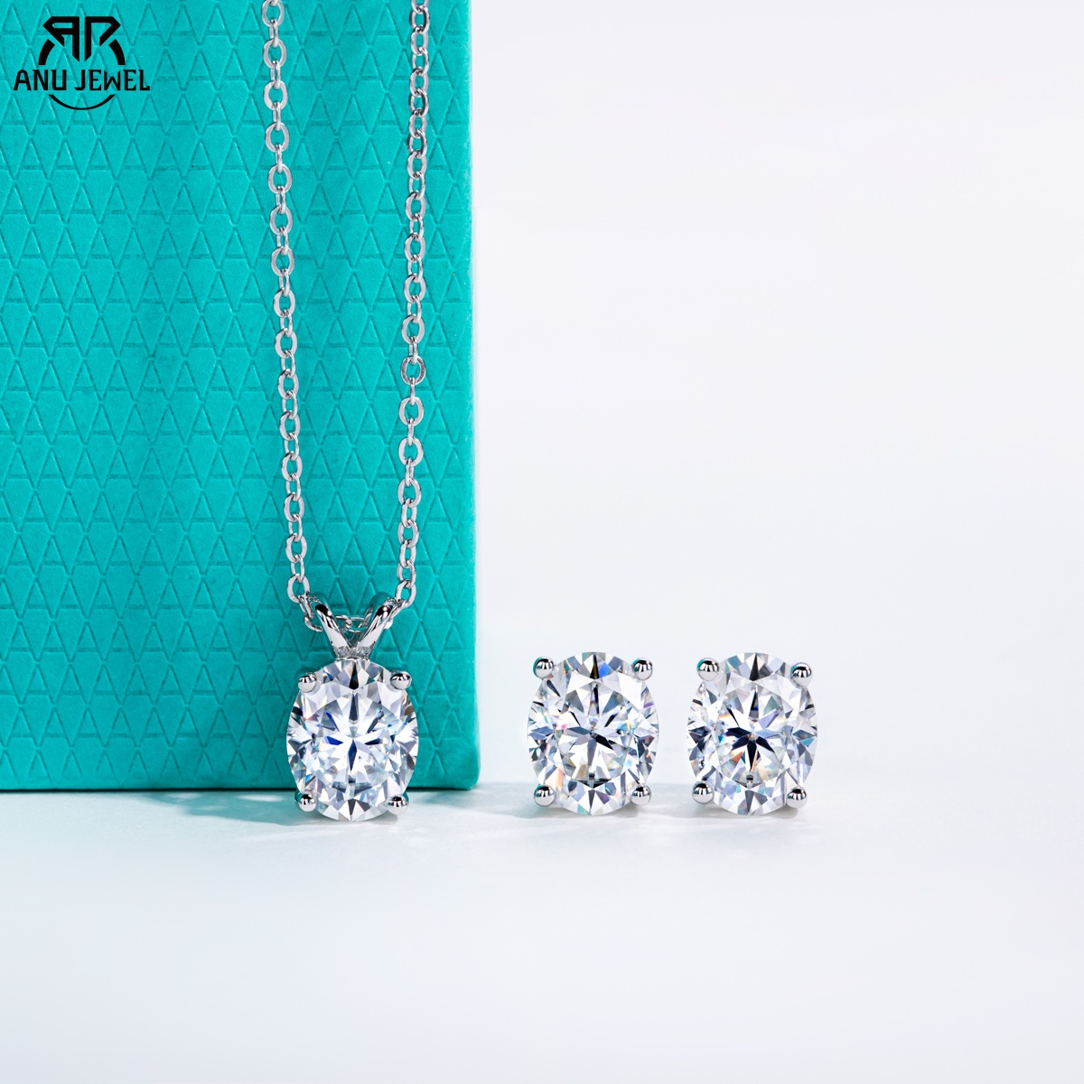 AnuJewel Collana ovale Moissan - Ansi Chain recensione e prezzo